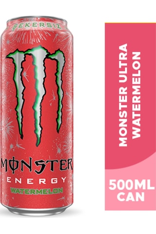 Monster Energy Watermelon Enerji İçeceği 500 Ml X 12 Adet