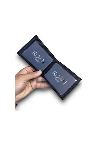 Roan Vegan Deri Cüzdan Portföy 9 Kredi Kartlik Bozuk Para Bölmeli Hediyelik Paketleme Lüx Şık Kutulu Siyah