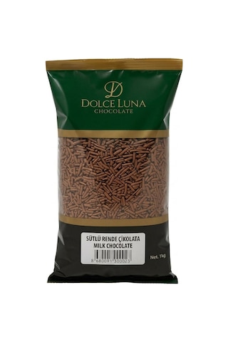 Sütlü Rende Çikolata 1 Kg Pasta Süsleme Ve Tatlı Dekor Çikolatası