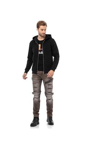 Cipo & Baxx Cl556 Erkek Basic Zip Sweatshirt 001