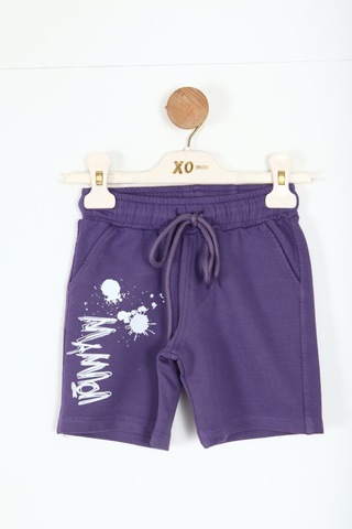 Xo Kids Erkek Çocuk Şort 1-5 Yaş 8277 Mor