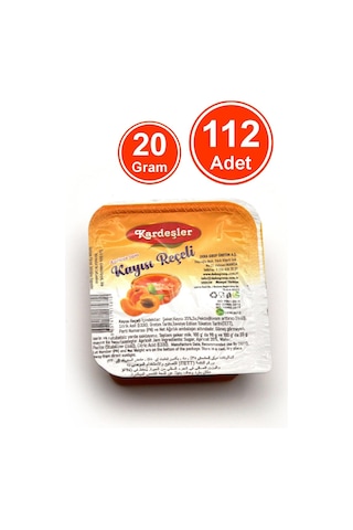 Kardeşler Şekerleme Piknik Kahvaltılık Kayısı Reçeli 112 x 20 G
