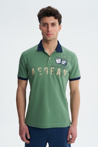 AR-MA Arma Erkek Regular Fit Likralı Pike Polo Yaka Tişört Y27374308601 Yeşil