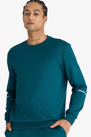 Defacto Defactofit Standart Fit Bisiklet Yaka Sporcu Sweatshirt F2379ax25wngn1040 Yeşil