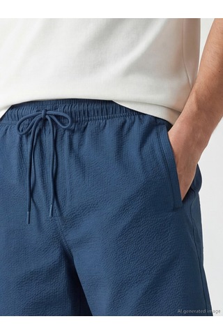 Lcw Swımwear İndigo Kısa Boy Erkek Deniz Şortu