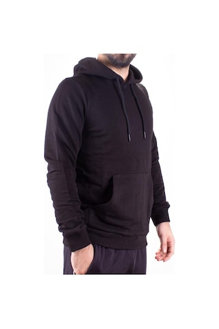 Twister 2732 Siyah Kapüşonlu Erkek Sweatshirt Siyah