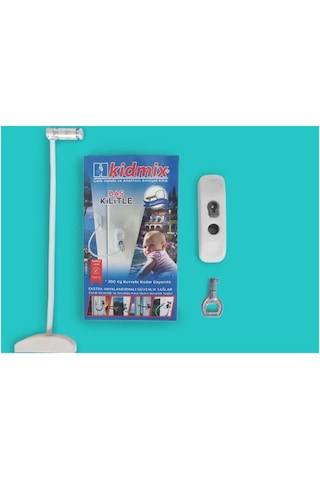 10 Adet Pvc Kapı Pimapen Kilidi Pencere Anahtarlı Halatlı Emniyet Beyaz