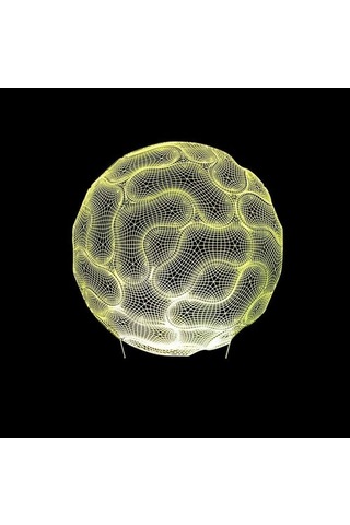 Wealthglow Renk Değiştiren 3d Dekoratif Şekilli Led Lamba - 12 Cm G263u0 Siyah