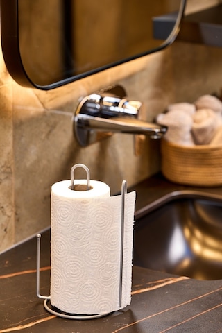 Edora Home Gümüş Kağıt Rulo Havluluk Ayraçlı - Metal Paslanmaz Gümüş