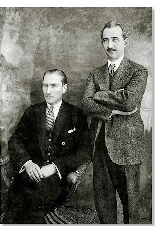 Cakasepetim Mustafa Kemal İsmet İnönü Ahşap Mdf Tablo