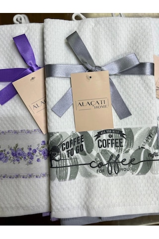 Nivemeshome 2 Li Gri-beyaz Asorti Model Mutfak Havlusu