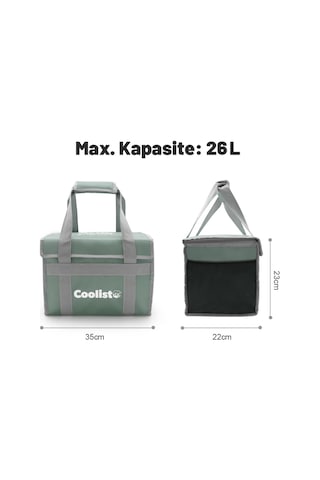 Coolist Cl26lg 26 Litre Katlanabilir Termos Bez Çanta / Buzluk Beyaz