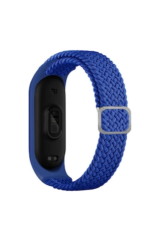 Xiaomi Mi Band 5 Uyumlu Krd-49 Örgü Mkst Kordon-mavi
