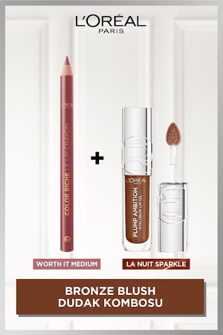 Bronze Blush Lips Dudak Kombosu Color Riche Dudak Kalemi 635+ Plump Ambition Dudak Parlatıcısı 510 pktddkparlklm1-10748 Diğer