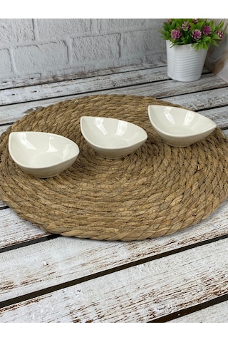 Hometarz 3'lü Seramik Çerezlik Sosluk Kahvaltılık Set