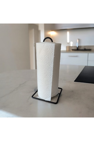 Havlu Peçetelik , Siyah Renk Rulo Peçetelik , Metal Masa Tezgah