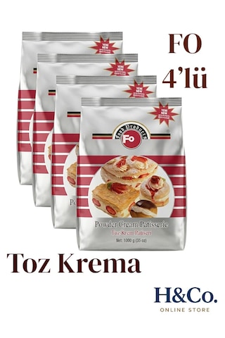 Fo Avantaj Paket 4lü Toz Krema - Pastacı Kreması