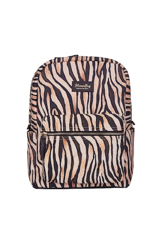 Bloominbag Stripy Tricky 13-14 İnç Laptop / Macbook Sırt Çantası Kahverengi - Bej