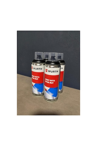 Würth Sprey Boya Siyah Mat 4'lü Siyah Siyah