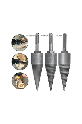 Fosenze Ahşap Bölme Matkap Ucu Elektrikli Çekiç İle Kullanıma Uygun Karbon Çelik Heksagonal Saplı Ormanlık Odun Parçacı