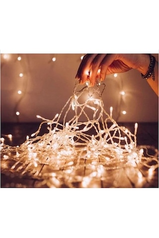 10 Metre Fişli Şeffaf Kablolu Günışığı 100 Ledli Peri Led Anima