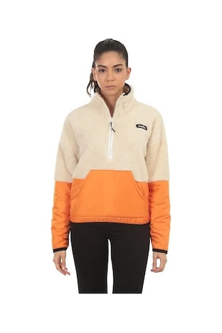 Diadora D202018-580 Colorblock W 1/2 Zip Sherpa Kadın Sweatshirt 001