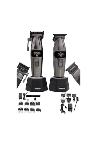 Powertec Tr-4646 & Tr-2626 Profesyonel Tıraş Makinesi 2'li Set Erkek Bakım Seti