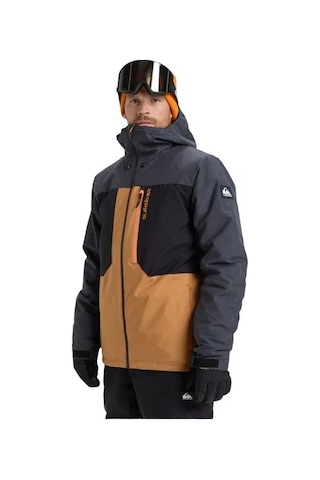 Quiksilver Quıksılver Dawson Jk Erkek Anthracite - Solid Snowboard Ceketi Eqytj03510-11793 Siyah - Kahverengi