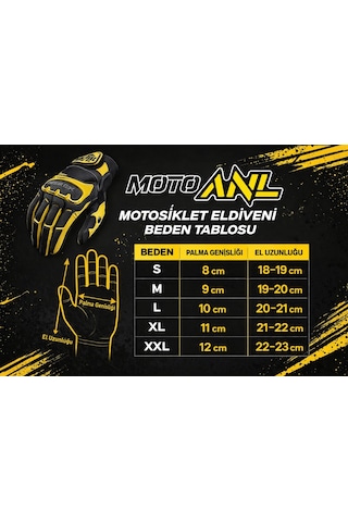 Motoanl Motosiklet Eldiveni Uzun Racing Full Koruma Leather Prof Motorcu Eldiven Siyah