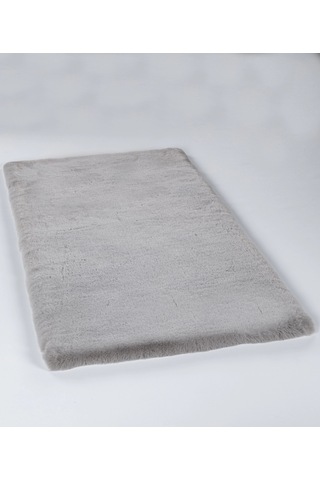 Apex Palma Gri Peluş Post Halı Gri