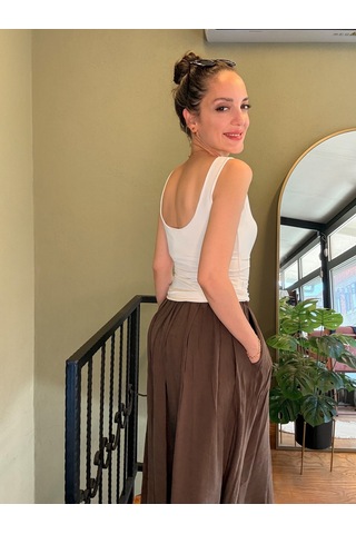Ali Butik Ekru Korseli Polyamid Atlet