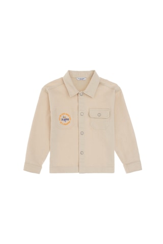 U.s. Polo Assn. Erkek Çocuk Krem Gömlek Desenli 50300403-vr071 KREM