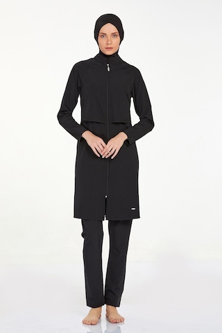 Kadın Büyük Beden Tam Tesettür Siyah Haşema C3t8n5o4 001