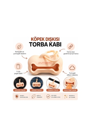 Muıtomas Evcil Hayvan Çöp Torbası Taşıma Çantası Şeftali