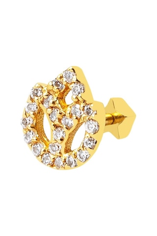 Yaşam Çiçeği 14 Ayar Altın Tragus Küpe Kphsy14k22481