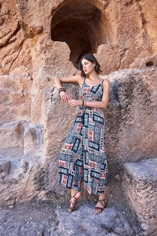 Etnik Desenli Tulum-248 Lacivert