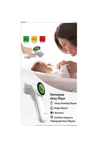 Temassız Ateş Ölçer Aa Pil X2 Ölçüm Hassasiyeti 32,0 C-42,2 C Haf