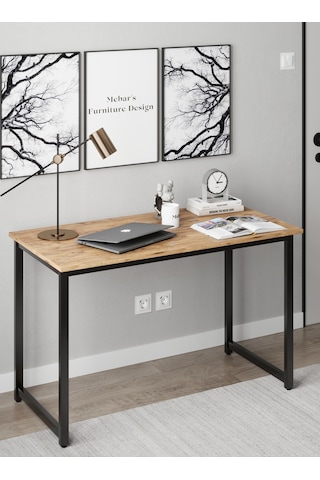 Narin Çalışma Masası Ofis Masası Bilgisayar Masası 120x60cm- Atlantik Çam Çam