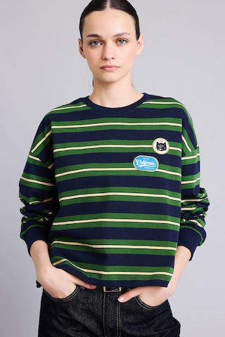 Defacto Loose Fıt Bisiklet Yaka Sweatshirt I2418ax26aunv241 Lacivert-nv241