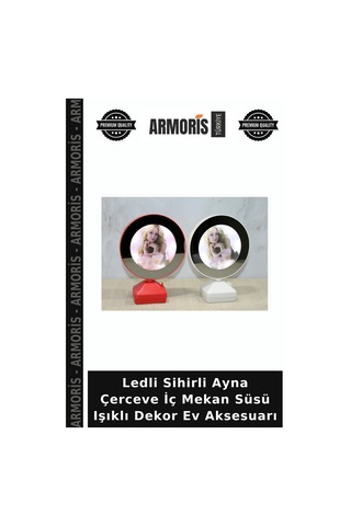 Ledli Sihirli Ayna Çerceve İç Mekan Süsü Işıklı Dekor Ev Aksesuarı Çok Renkli