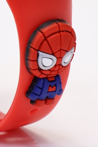 Spiderman Figürlü Dijital Led Takvimli Çocuk Kol Saati Dokunmatik Tuşlu Su Geçirmez Kırmızı-spider Siyah