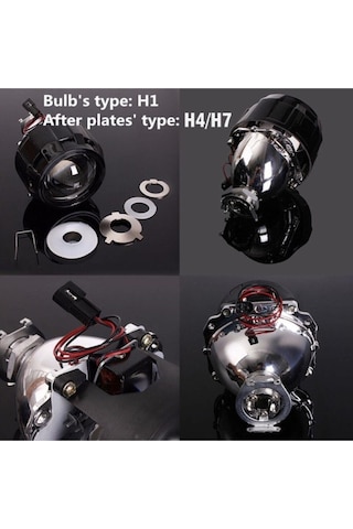 Bi Xenon Far Merceği Bixenon Mercek Profesyonel Seri Bi-xenon 2 Adet