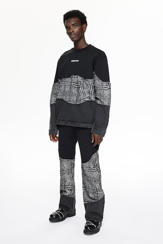 Les Benjamins Les Benjamıns Sweatshırt 010 M Black - Gry Siyah - Gri