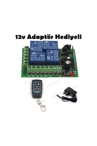 12v Trafolu 433 Mhz 4 Kanal Rf Kumanda Devresi Kepenk Garaj Kapı Kontrol