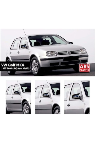 Golf 4 Yarasa Ayna Kapağı - Sağ Ayna Küçük - 1997 2004 Parlak Siyah