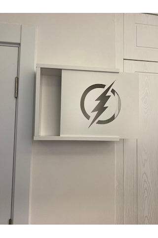 Elektrik Pano Gizleme Kutusu 35 X 40 Cm Şimşek Desenli