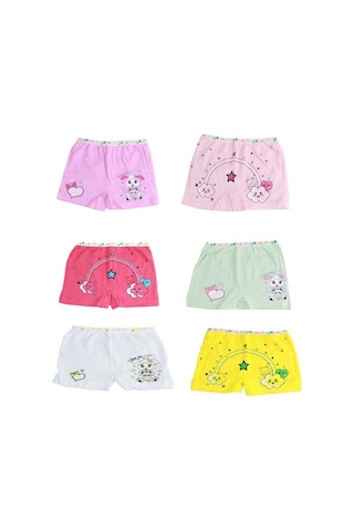 Tutku 0181 Kız Çocuk Boxer 6 Adet