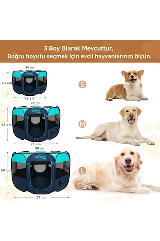 Kingcamp Pets Ancona M Portatif Köpek Çadırı Gri - Kahverengi