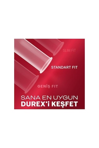 Durex Yakın Hisset Standart Fit Kayganlaştırıcılı Prezervatif 30 PKT.DUREX.091