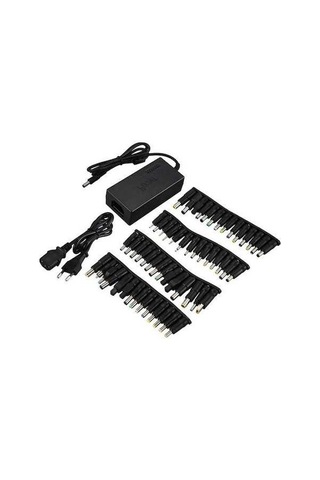 Flybuy 56 Adet Evrensel Dizüstü Ac-dc Jak Adaptörü Seti - Hp, Dell, Lenovo, Acer Uyumlu - Siyah Plastik Kablo